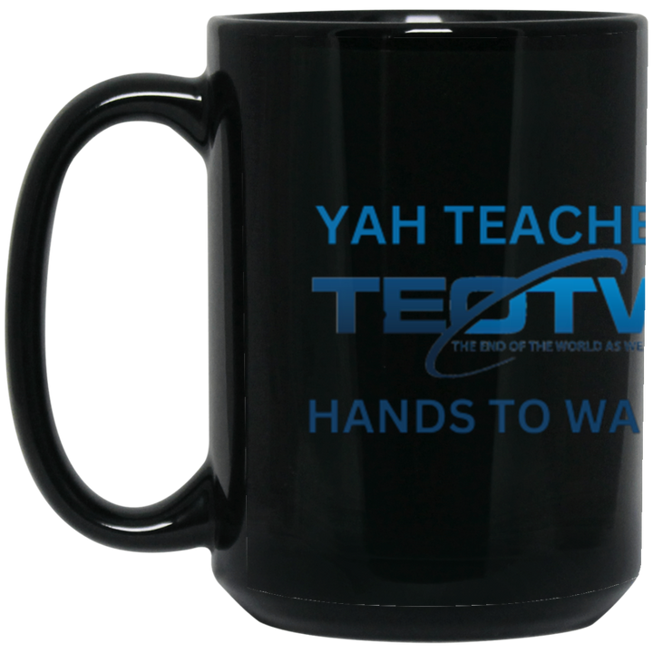 YAH TEACHES 15 oz. Black Mug